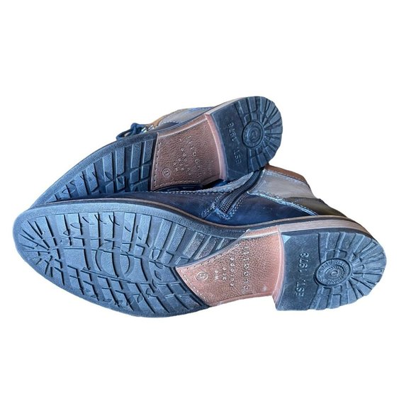 Bugatti Boots Marcello Brogue Mens Shoes Boots 42 NWOT Bew Gray Black Leather - Picture 8 of 10